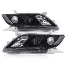 Load image into Gallery viewer, Toyota Camry 2007-2009 Factory Style Projector Headlights Black Housing Clear Len Clear Reflector