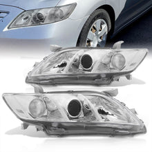 Load image into Gallery viewer, Toyota Camry 2007-2009 Factory Style Projector Headlights Chrome Housing Clear Len Clear Reflector