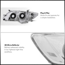 Load image into Gallery viewer, Toyota Camry 2007-2009 Factory Style Projector Headlights Chrome Housing Clear Len Clear Reflector