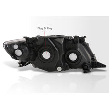 Load image into Gallery viewer, Toyota Corolla 2009-2010 Factory Style Headlights Black Housing Clear Len Amber Reflector