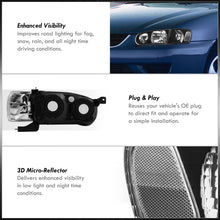 Load image into Gallery viewer, Toyota Corolla 2001-2002 Factory Style Headlights + Corners Black Housing Clear Len Clear Reflector