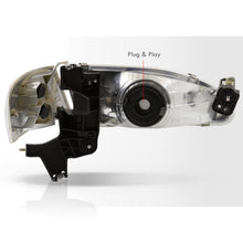 Load image into Gallery viewer, Toyota Corolla 1998-2000 Factory Style Headlights + Corners Black Housing Clear Len Amber Reflector