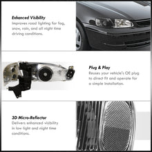 Load image into Gallery viewer, Toyota Corolla 1998-2000 Factory Style Headlights + Corners Black Housing Clear Len Clear Reflector