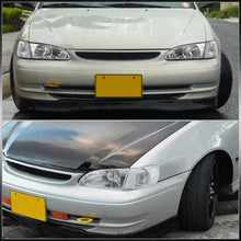 Load image into Gallery viewer, Toyota Corolla 1998-2000 Factory Style Headlights + Corners Chrome Housing Clear Len Clear Reflector