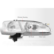 Load image into Gallery viewer, Toyota Corolla 1998-2000 Factory Style Headlights + Corners Chrome Housing Clear Len Clear Reflector
