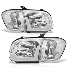 Load image into Gallery viewer, Toyota Tundra (Double Cab / 4 Door Models Only) 2005-2006 / Sequoia 2005-2007 LED DRL Bar Factory Style Headlights + Corners Chrome Housing Clear Len Clear Reflector