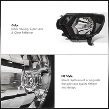 Load image into Gallery viewer, Toyota Tacoma 2012-2015 Factory Style Headlights Black Housing Clear Len Clear Reflector