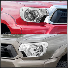 Load image into Gallery viewer, Toyota Tacoma 2012-2015 Factory Style Headlights Chrome Housing Clear Len Clear Reflector