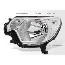 Load image into Gallery viewer, Toyota Tacoma 2012-2015 Factory Style Headlights Chrome Housing Clear Len Clear Reflector