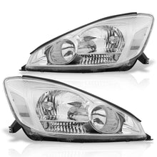 Load image into Gallery viewer, Toyota Sienna 2004-2005 Factory Style Headlights Chrome Housing Clear Len Clear Reflector (Halogen Models Only)