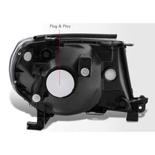 Load image into Gallery viewer, Toyota Tacoma 2005-2011 Factory Style Headlights Black Housing Clear Len Amber Reflector