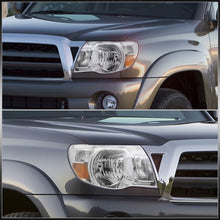 Load image into Gallery viewer, Toyota Tacoma 2005-2011 Factory Style Headlights Chrome Housing Clear Len Amber Reflector