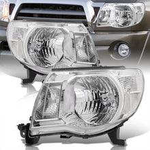 Load image into Gallery viewer, Toyota Tacoma 2005-2011 Factory Style Headlights Chrome Housing Clear Len Clear Reflector