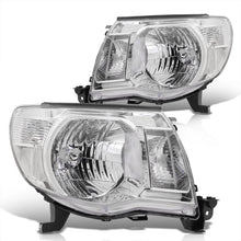 Load image into Gallery viewer, Toyota Tacoma 2005-2011 Factory Style Headlights Chrome Housing Clear Len Clear Reflector