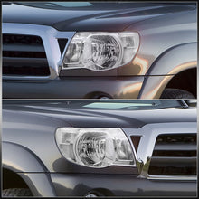 Load image into Gallery viewer, Toyota Tacoma 2005-2011 Factory Style Headlights Chrome Housing Clear Len Clear Reflector