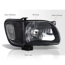 Load image into Gallery viewer, Toyota Tacoma 2001-2004 Factory Style Headlights + Corners Black Housing Clear Len Clear Reflector