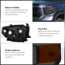 Load image into Gallery viewer, Toyota Tundra 2014-2021 Factory Style Headlights Chrome Housing Smoke Len Amber Reflector