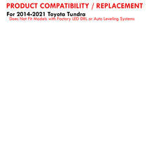 Load image into Gallery viewer, Toyota Tundra 2014-2021 Factory Style Headlights Chrome Housing Smoke Len Amber Reflector