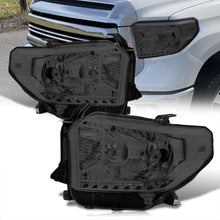 Load image into Gallery viewer, Toyota Tundra 2014-2021 Factory Style Headlights Chrome Housing Smoke Len Clear Reflector