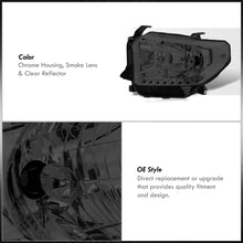Load image into Gallery viewer, Toyota Tundra 2014-2021 Factory Style Headlights Chrome Housing Smoke Len Clear Reflector