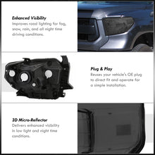 Load image into Gallery viewer, Toyota Tundra 2014-2021 Factory Style Headlights Chrome Housing Smoke Len Clear Reflector