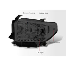 Load image into Gallery viewer, Toyota Tundra 2014-2021 Factory Style Headlights Chrome Housing Smoke Len Clear Reflector
