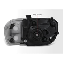 Load image into Gallery viewer, Toyota Tundra (Double Cab / 4 Door Models Only) 2005-2006 / Sequoia 2005-2007 Factory Style Headlights + Corners Chrome Housing Clear Len Amber Reflector