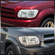 Load image into Gallery viewer, Toyota Tundra (Double Cab / 4 Door Models Only) 2005-2006 / Sequoia 2005-2007 Factory Style Headlights + Corners Chrome Housing Clear Len Clear Reflector