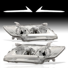 Load image into Gallery viewer, Toyota Camry 2007-2009 LED DRL Bar Factory Style Headlights Chrome Housing Clear Len Clear Reflector