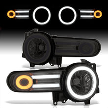 Load image into Gallery viewer, Toyota FJ Cruiser 2007-2014 LED DRL Bar Projector Headlights Chrome Housing Smoke Len Clear Reflector