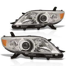 Load image into Gallery viewer, Toyota Sienna 2011-2020 Factory Style Headlights Chrome Housing Clear Len Amber Reflector