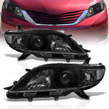 Load image into Gallery viewer, Toyota Sienna 2011-2020 Factory Style Headlights Black Housing Clear Len Clear Reflector
