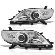 Load image into Gallery viewer, Toyota Sienna 2011-2020 Factory Style Headlights Chrome Housing Clear Len Clear Reflector