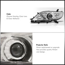 Load image into Gallery viewer, Toyota Sienna 2011-2020 Factory Style Headlights Chrome Housing Clear Len Clear Reflector