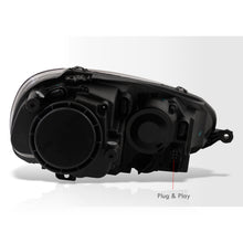 Load image into Gallery viewer, Volkswagen Golf 2006-2008 / Rabbit 2006-2008 / Jetta 2006-2010 Factory Style Headlights Black Housing Clear Len Clear Reflector (Halogen Models Only)