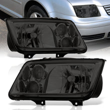 Load image into Gallery viewer, Volkswagen Jetta 1999-2004 Factory Style Headlights + Euro Fogs Chrome Housing Smoke Len Clear Reflector