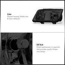 Load image into Gallery viewer, Volkswagen Jetta 1999-2004 Factory Style Headlights + Euro Fogs Chrome Housing Smoke Len Clear Reflector