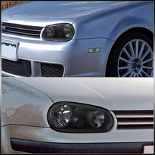 Load image into Gallery viewer, Volkswagen Golf GTI MK4 1999-2006 / Cabrio MK4 1999-2002 Factory Style Headlights Black Housing Clear Len Clear Reflector