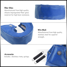 Load image into Gallery viewer, Turbo Heat Shield Blanket Blue for T3,T25,T28,GT25,GT28,GT30,GT32,GT35,GT37 Exhaust Hosuing