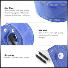 Load image into Gallery viewer, Turbo Heat Shield Blanket Blue for T4,GT30,GT32,GT35,GT37,GT40,GT42,GT47,GT55 Exhaust Housing