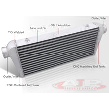 Load image into Gallery viewer, Universal Aluminum Intercooler (Tube & Fin | Overall: 27.5" x 10.25" x 2.75" | Core: 21.0" x 8.75" x 2.5" | Inlet/Outlet: 2.5")