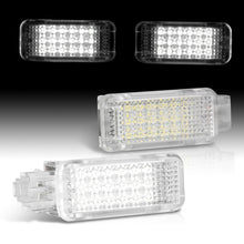 Load image into Gallery viewer, Audi / Lamborghini / Porsche / Seat / Skoda / Volkswagen 2-Piece Left & Right Interior White SMD LED Door Courtesy Lights Clear Len