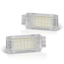 Load image into Gallery viewer, Audi / Lamborghini / Porsche / Seat / Skoda / Volkswagen 2-Piece Left & Right Interior White SMD LED Door Courtesy Lights Clear Len
