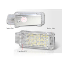 Load image into Gallery viewer, Audi / Lamborghini / Porsche / Seat / Skoda / Volkswagen 2-Piece Left & Right Interior White SMD LED Door Courtesy Lights Clear Len