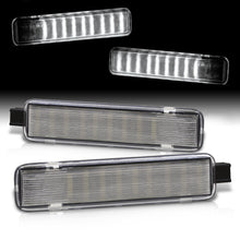 Load image into Gallery viewer, Chevrolet Silverado 1999-2006 / C/K 1997-2000 / Suburban Tahoe 1995-2006 / Cadillac Escalade 1999-2006 / GMC Sierra 1999-2006 / Yukon XL 1995-2006 / Hummer H2 2003-2009 2-Piece Left & Right Interior White SMD LED Door Courtesy Lights Clear Lens