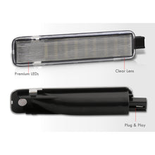 Load image into Gallery viewer, Chevrolet Silverado 1999-2006 / C/K 1997-2000 / Suburban Tahoe 1995-2006 / Cadillac Escalade 1999-2006 / GMC Sierra 1999-2006 / Yukon XL 1995-2006 / Hummer H2 2003-2009 2-Piece Left & Right Interior White SMD LED Door Courtesy Lights Clear Lens