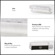 Load image into Gallery viewer, Ford Edge 2015-2020 / Escape 2013-2019 / Fusion 2013-2020 / Mustang 2015-2020 / Lincoln MKC 2015-2019 / MKS 2013-2016 / MKZ 2013-2020 / Continental 2017-2020 White SMD LED Trunk Luggage Compartment Light Clear Len