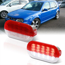 Load image into Gallery viewer, Skoka / Seat / Volkswagen 2-Piece Left &amp; Right Interior White SMD LED Door Courtesy Lights Clear Len
