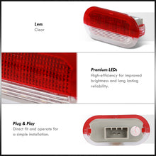 Load image into Gallery viewer, Skoka / Seat / Volkswagen 2-Piece Left & Right Interior White SMD LED Door Courtesy Lights Clear Len