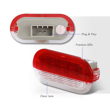 Load image into Gallery viewer, Skoka / Seat / Volkswagen 2-Piece Left & Right Interior White SMD LED Door Courtesy Lights Clear Len